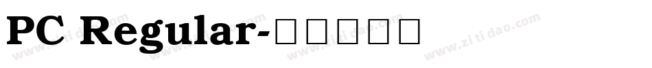 PC Regular字体转换